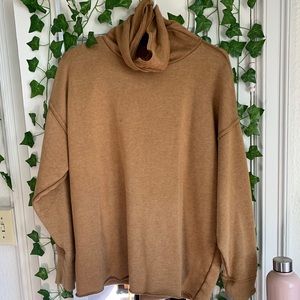 Aerie Gold Turtleneck Sweater